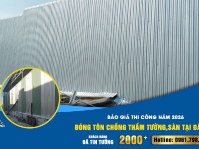Báo giá thi công mái tôn tại Đà Nẵng năm 2026